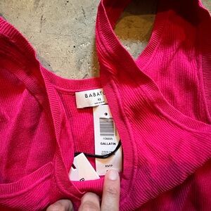 Pink babaton ribbed tank